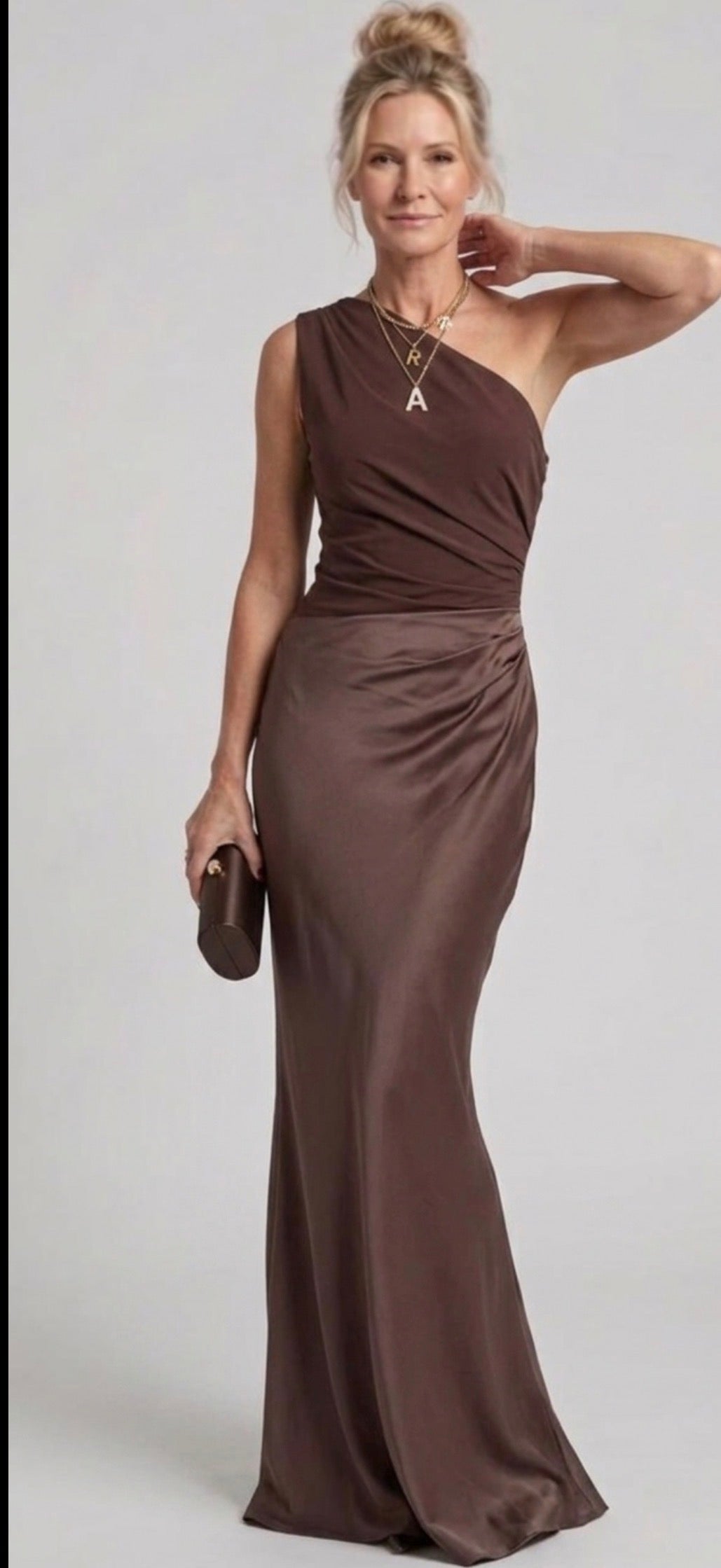 Isla & June | Maxi Dress with a Guilt in Satin