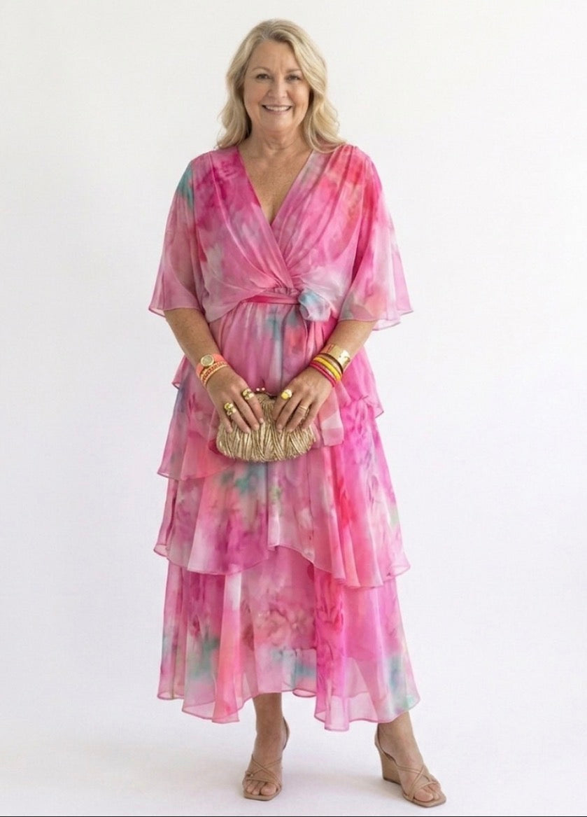 Isla & June | Layered Floral Sun Dress