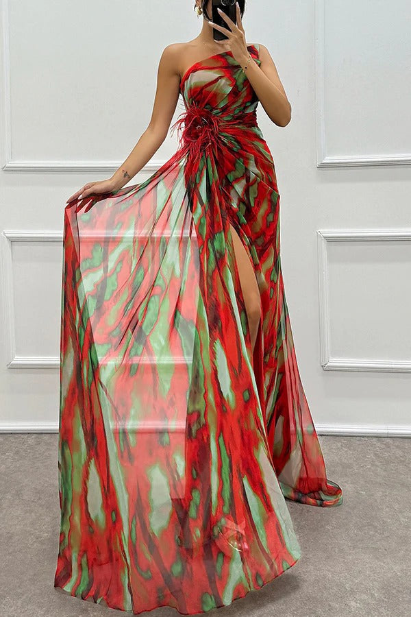 Isla & June | Vibrant Draped Dress