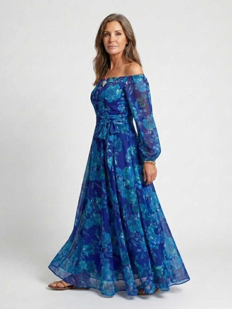 Isla & June | Off Shoulder Floral Maxi Dress