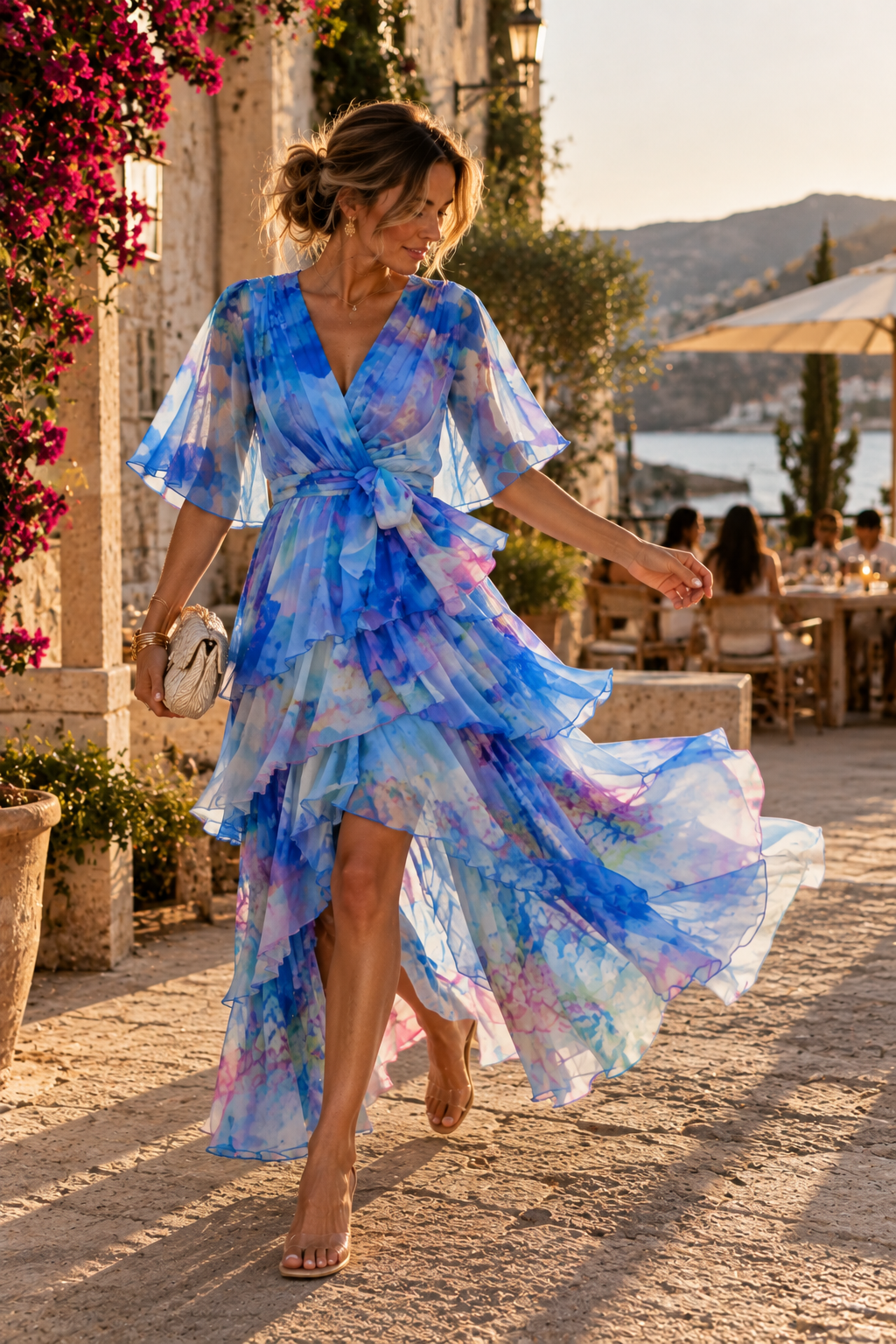 Soleil Floral Layer Dress