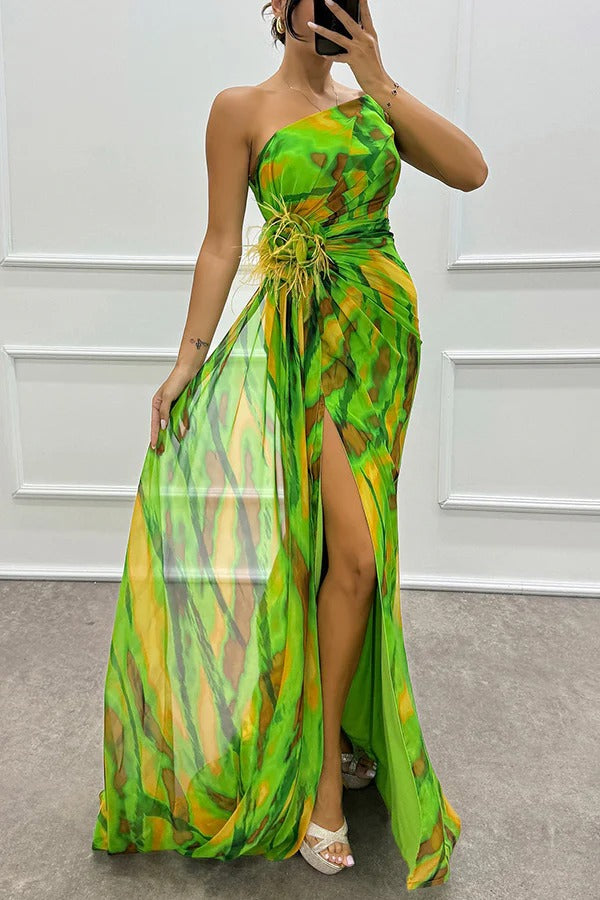Isla & June | Vibrant Draped Dress