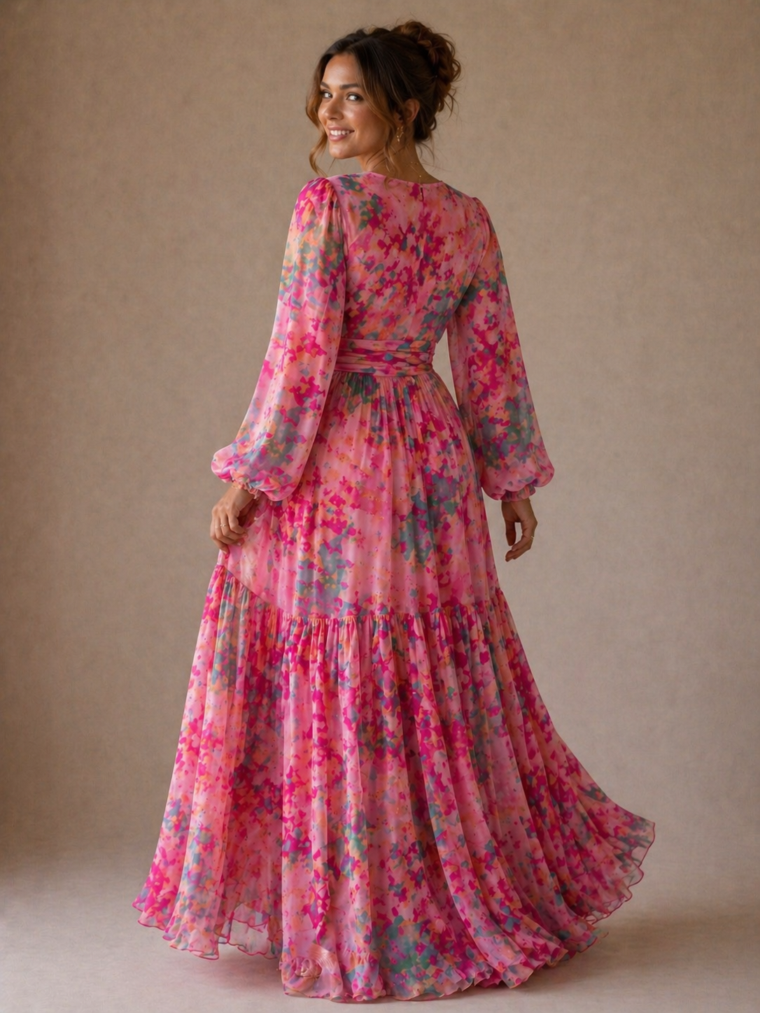 Isla & June | Wrap Dress with Floral Print