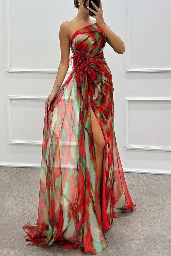 Isla & June | Vibrant Draped Dress