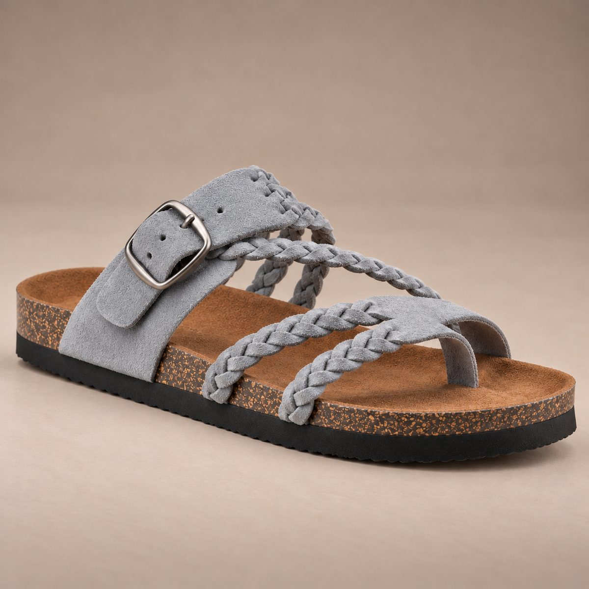 HAYLEIGH | Braided Leather Sandals