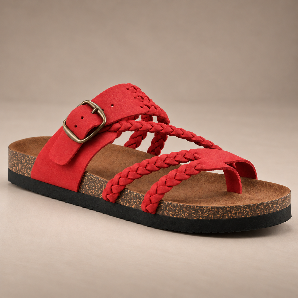HAYLEIGH | Braided Leather Sandals