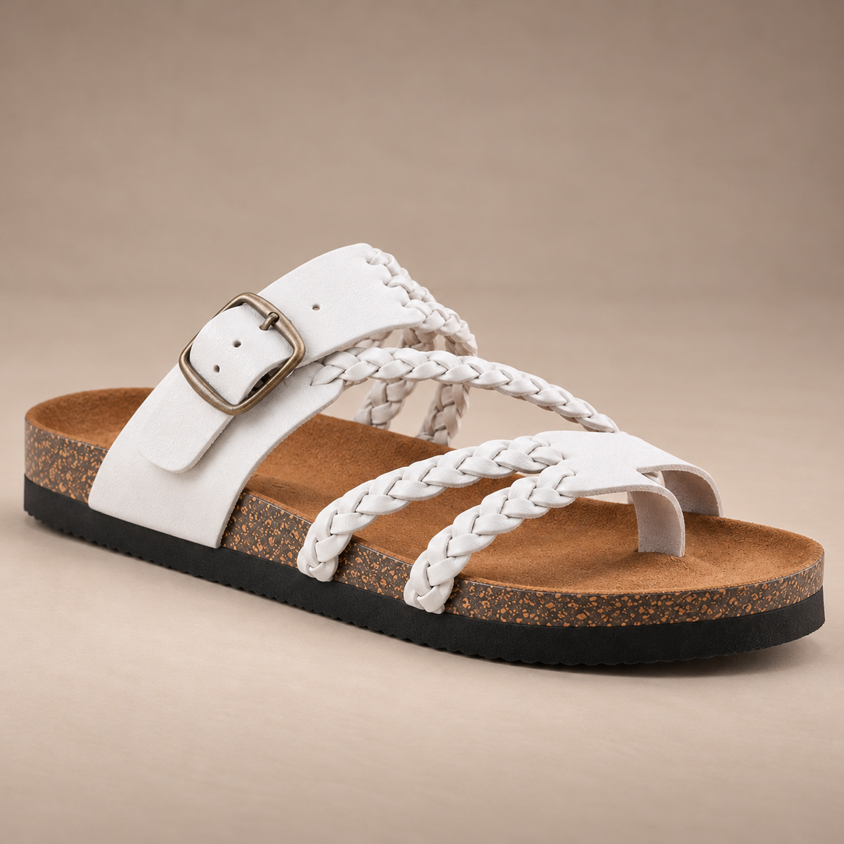 HAYLEIGH | Braided Leather Sandals
