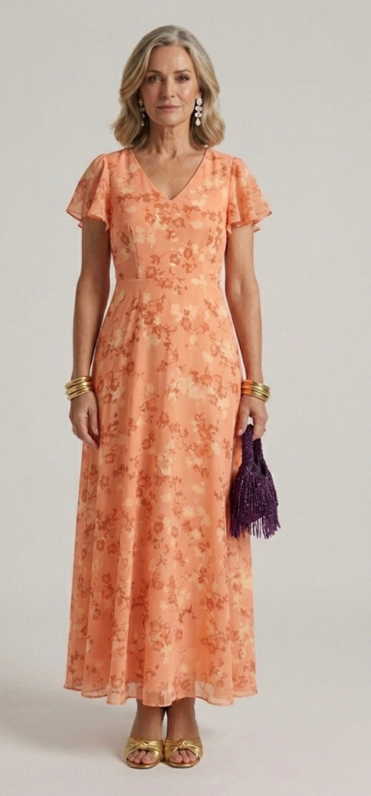Isla & June | Glamorous dress that covers the belly