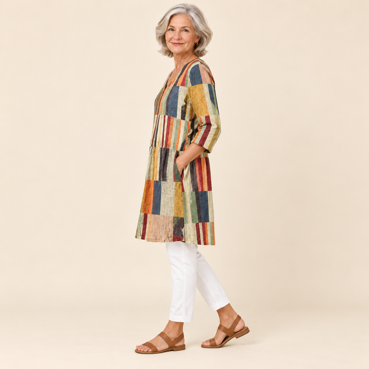 Chloe | Long Blouse with V-Neck