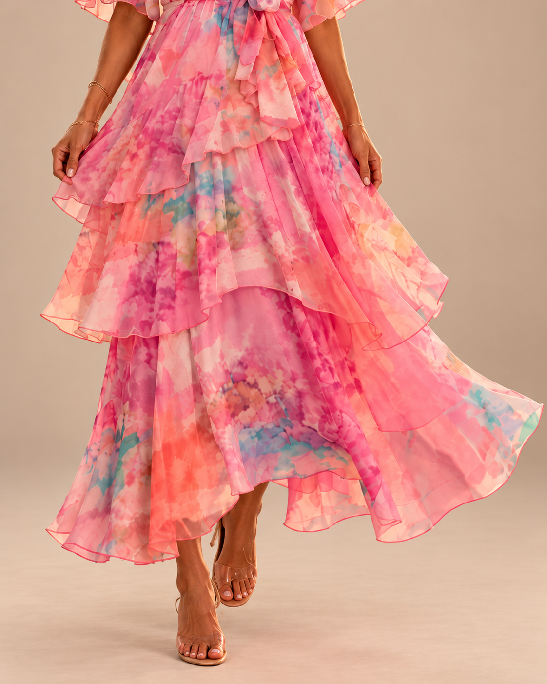 Soleil Floral Layer Dress
