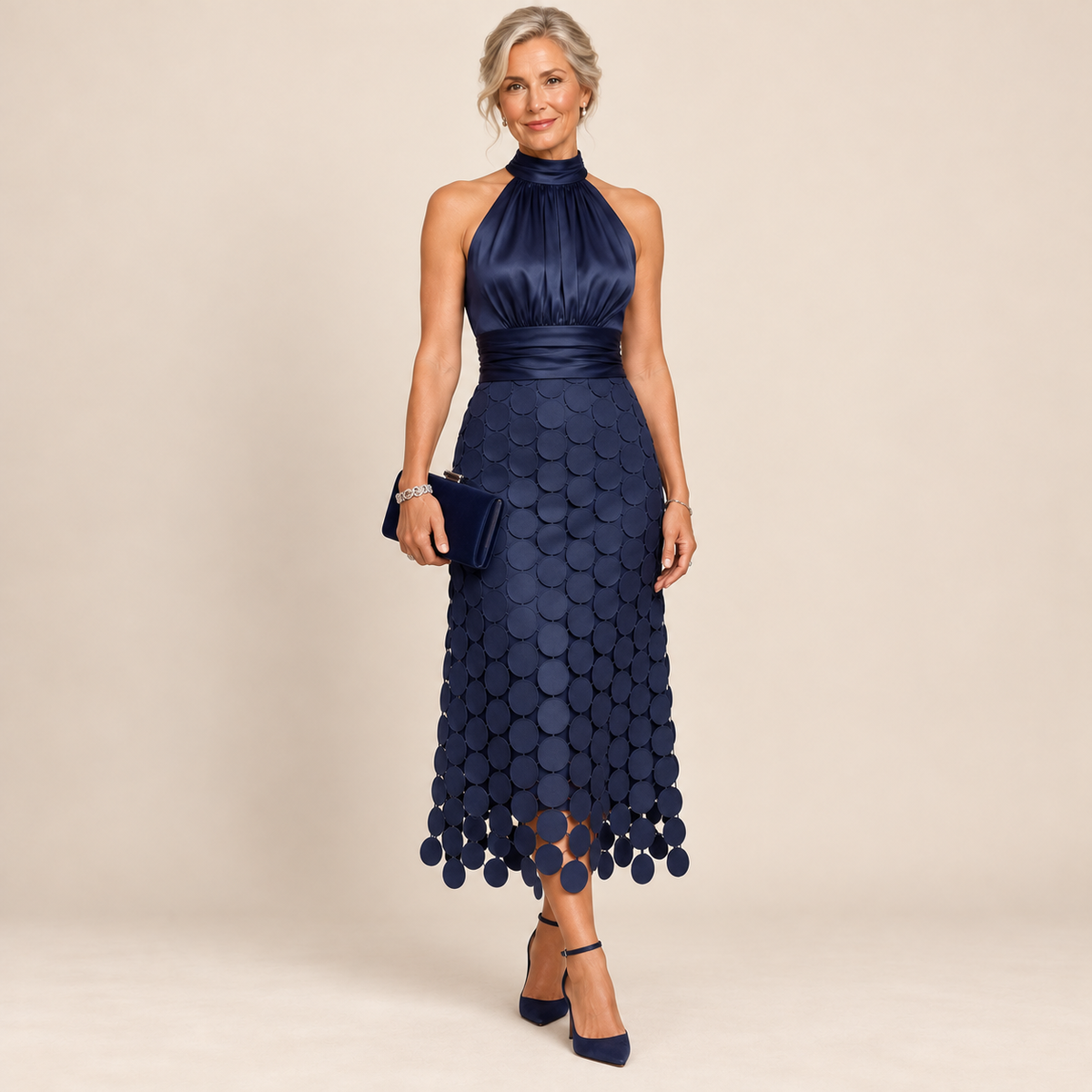Celine Elegant Occasion Midi Dress