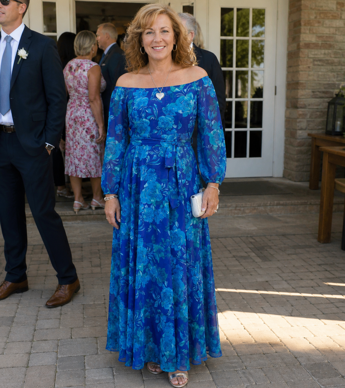 Isla & June | Off Shoulder Floral Maxi Dress