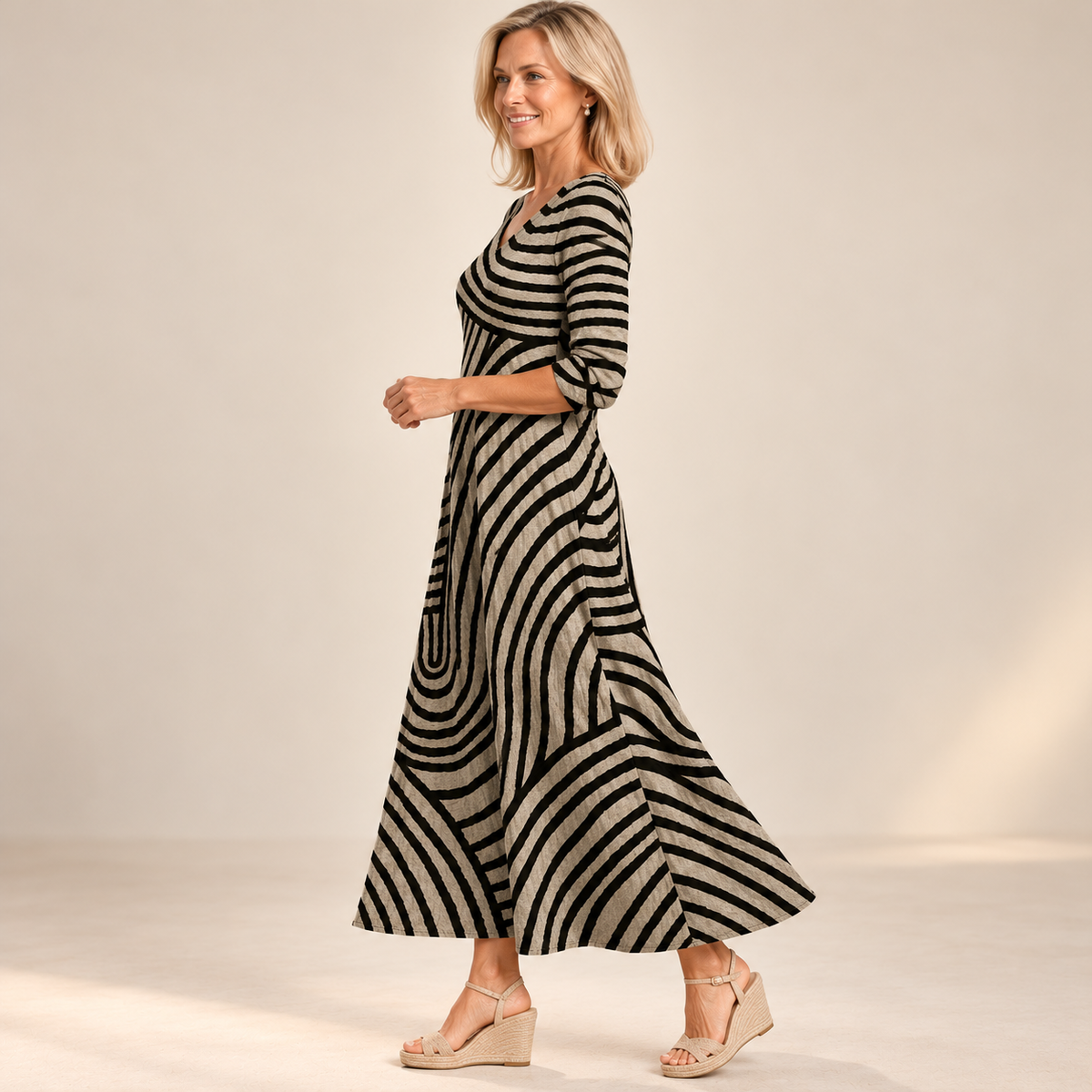 AYLA | Vintage Striped Dress