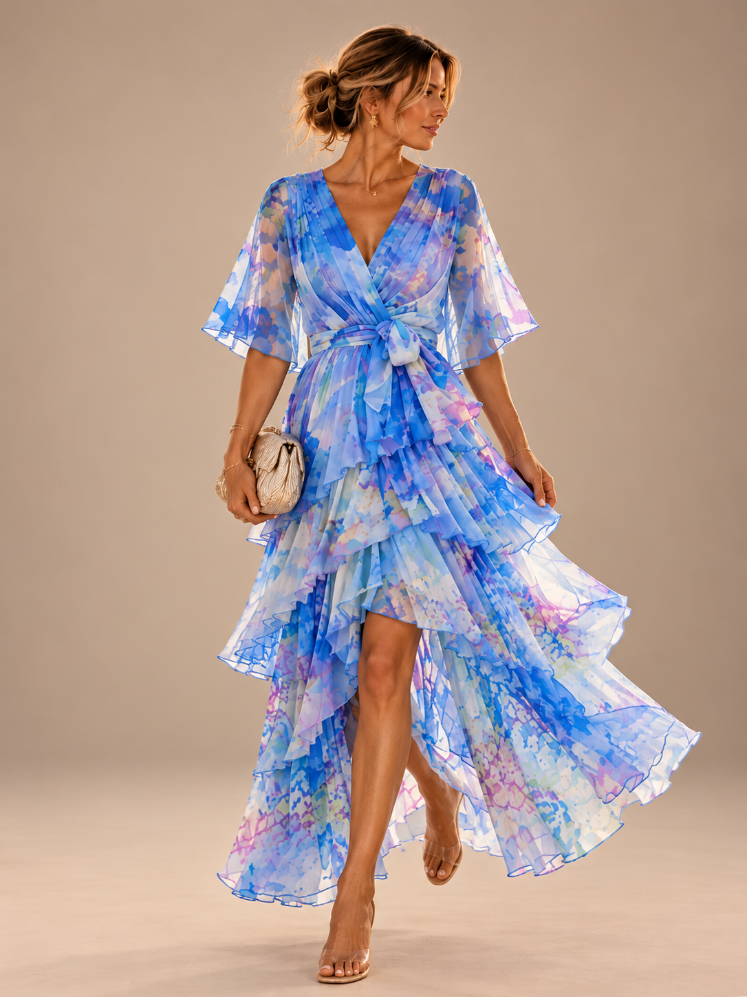 Soleil Floral Layer Dress