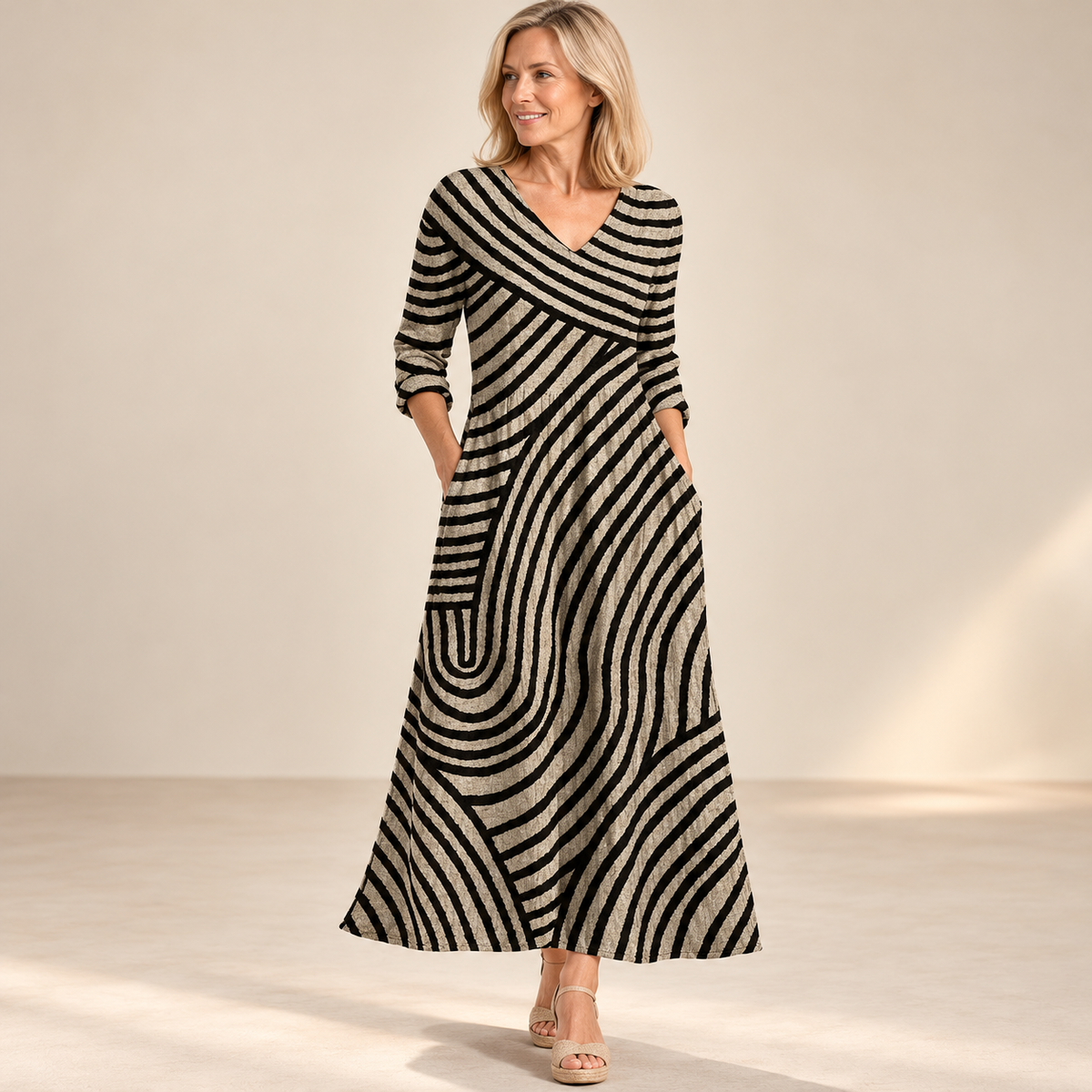AYLA | Vintage Striped Dress