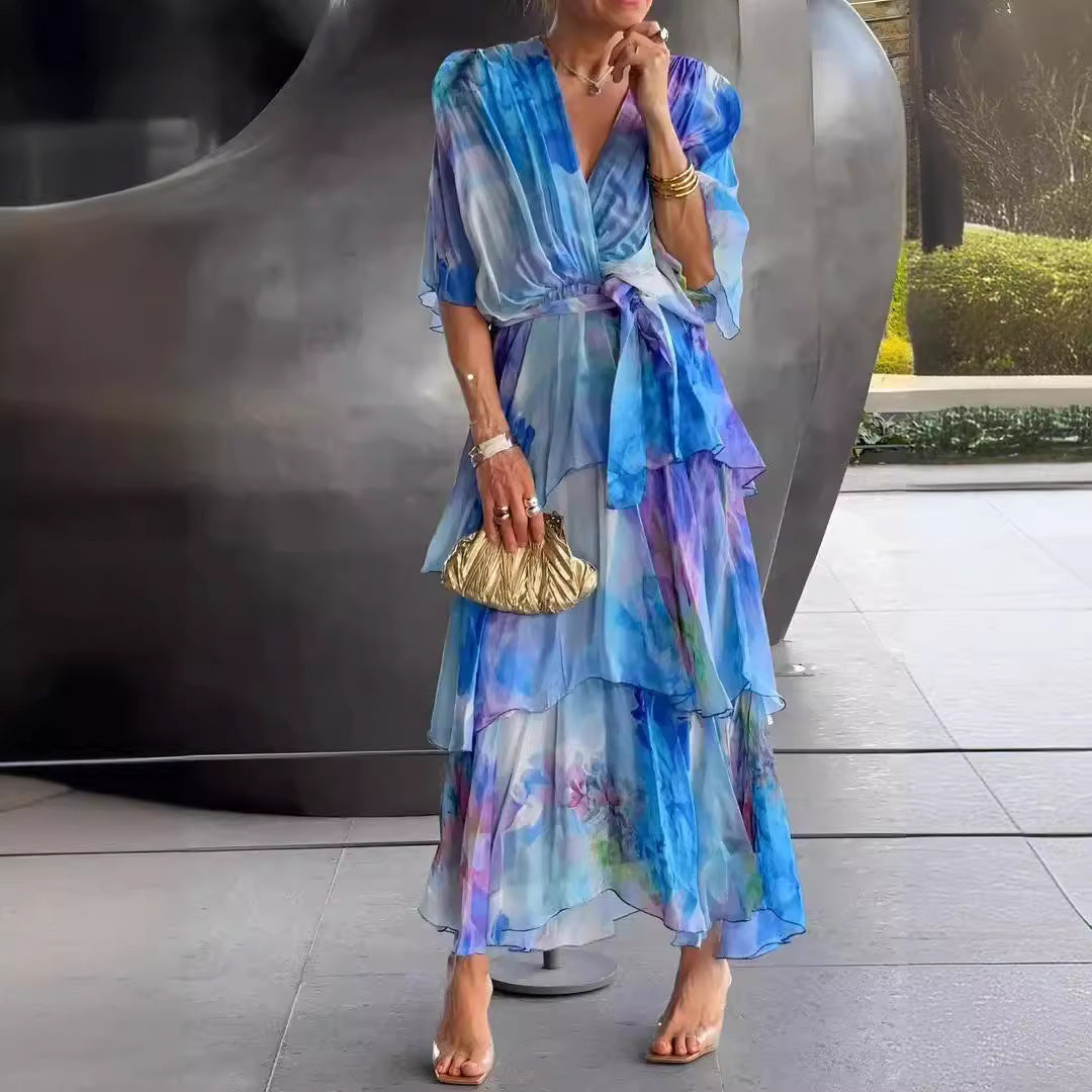 Isla & June | Layered Floral Sun Dress