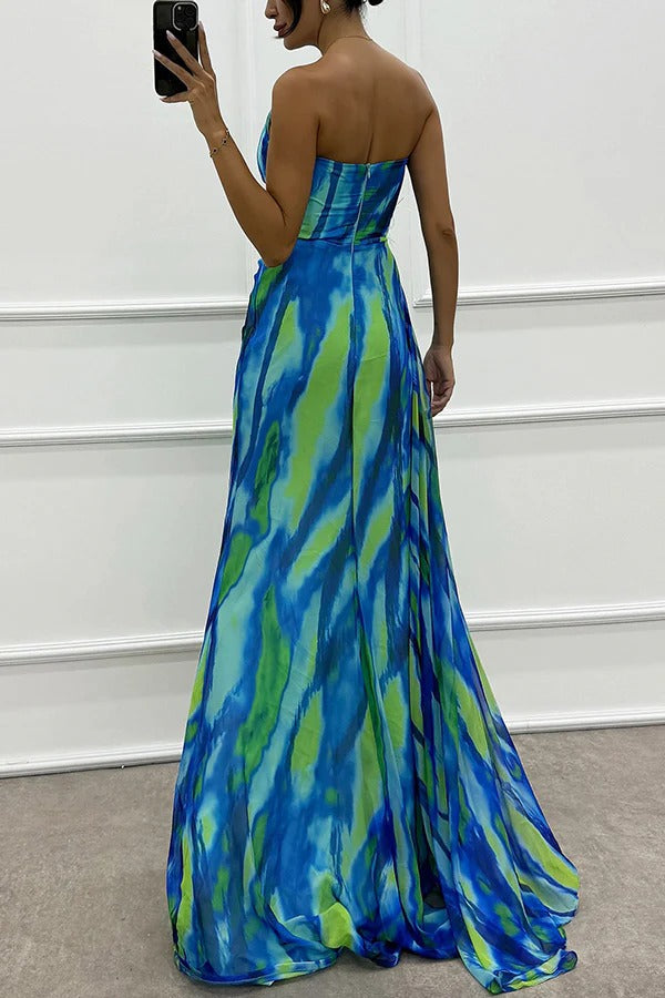 Isla & June | Vibrant Draped Dress