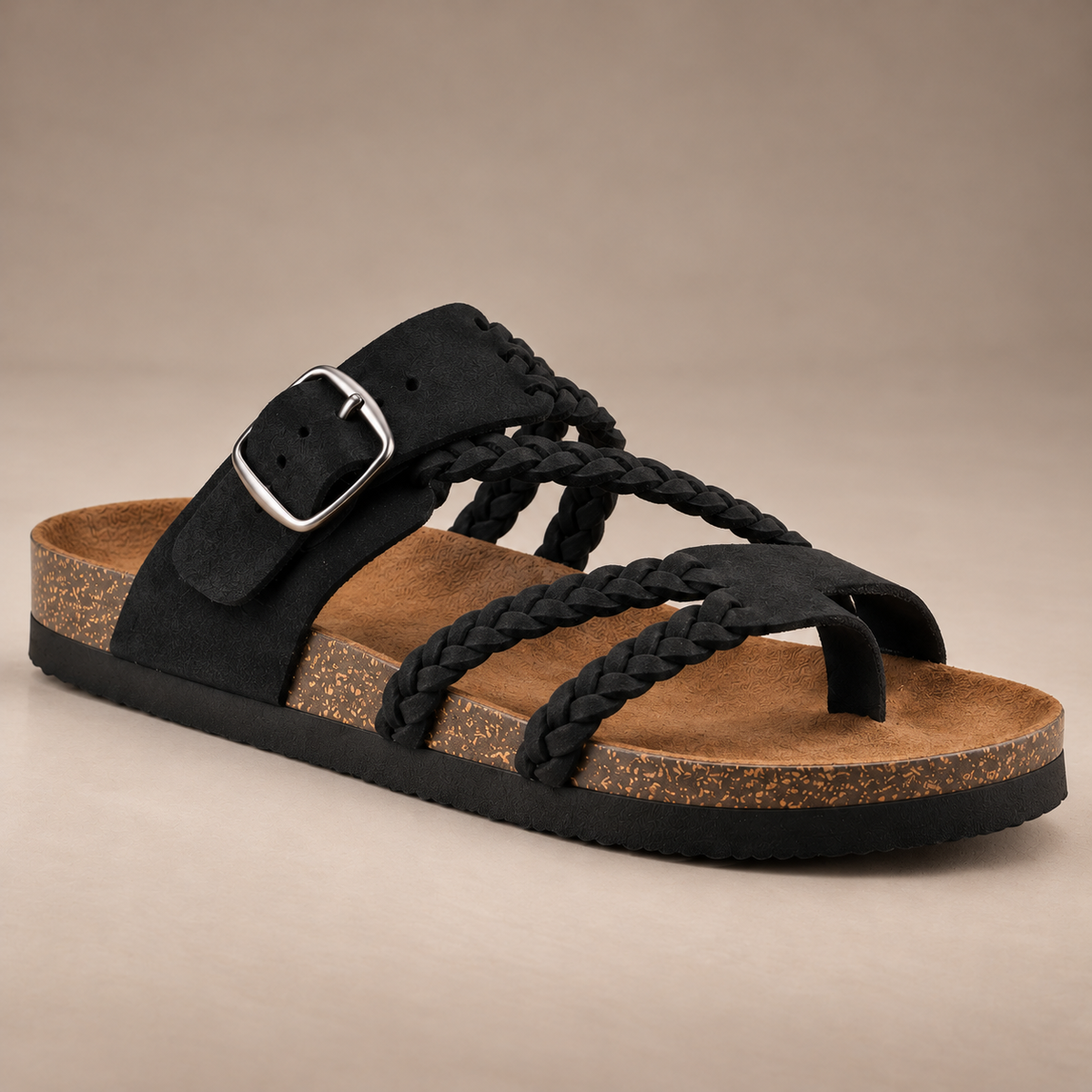 HAYLEIGH | Braided Leather Sandals
