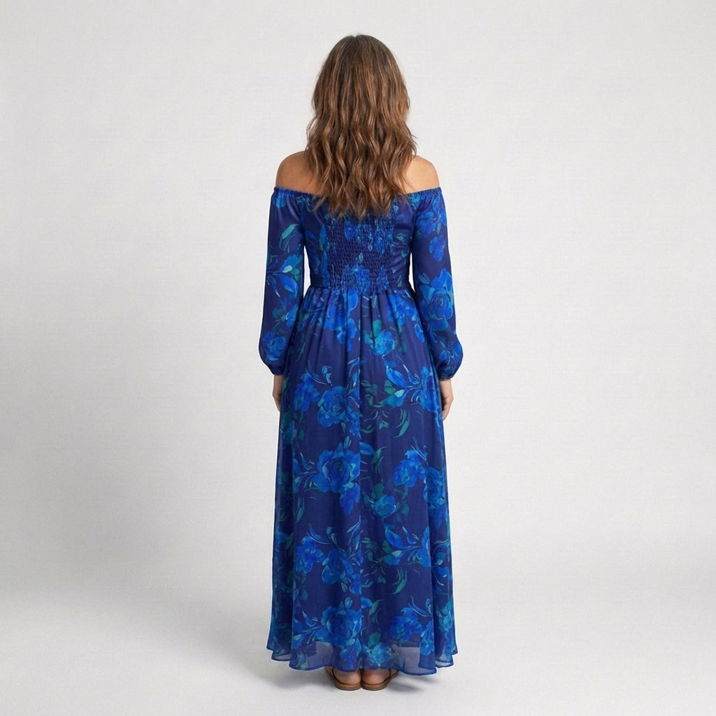 Isla & June | Off Shoulder Floral Maxi Dress